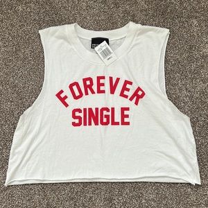 Forever Single Cropped Cover Up Tee small